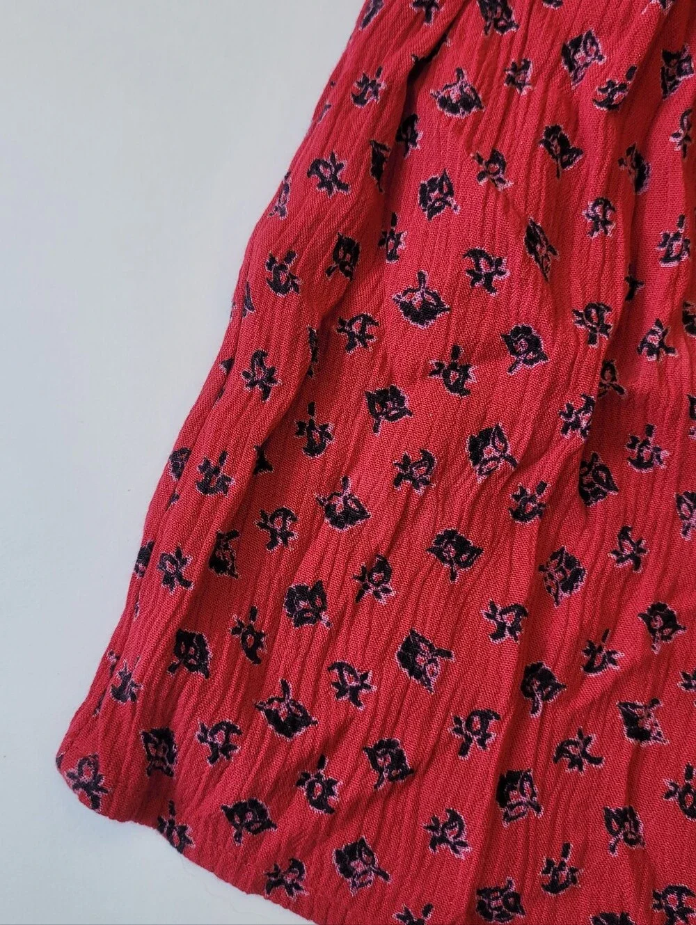 Billabong Red Floral Skirt Flirt Wrap Skort Mini Size Medium